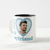 Ich Liebe mein Freund Zweifarbige Tasse (Vorderseite Links)