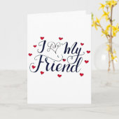 ICH "LIEBE" MEIN FREUNDTAG IST BESONDERS KARTE (Gelbe Blume)