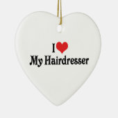 Ich Liebe mein Friseur Ornament (Rechts)