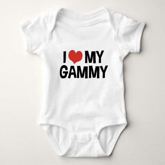 Ich Liebe mein Gammy Baby Strampler (Vorderseite)