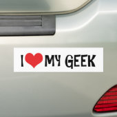 Ich Liebe Mein Geek Autoaufkleber (Auf Auto)