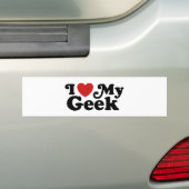 Ich Liebe mein Geek Autoaufkleber (Auf Auto)
