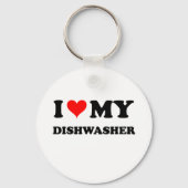 Ich Liebe mein Geschirrspüler Schlüsselanhänger (Vorderseite)