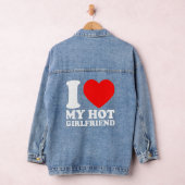 Ich Liebe mein GF I Herz Meine Freundin GF Paare M Jeansjacke (Hangar)