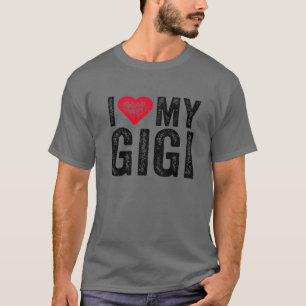 Ich Liebe mein Gigi Rotes Herz Grandma Mutter Day T-Shirt