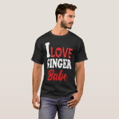 Ich Liebe mein Ginger Babe Redhead T-Shirt (Vorne ganz)