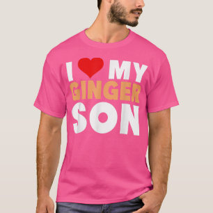 Ich Liebe mein Ginger Son-Cool Redhead Familienges T-Shirt