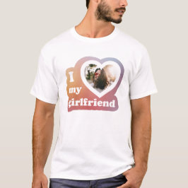 Ich Liebe mein Girlfriend Custom Retro Valentines  T-Shirt