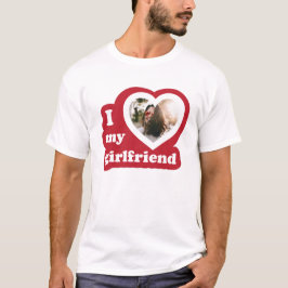 Ich Liebe mein Girlfriend Custom Retro Valentines  T-Shirt