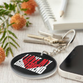 Ich Liebe mein Girlfriend Foto Custom Schlüsselanhänger (Vorderseite rechts)