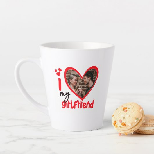 Ich Liebe mein Girlfriend Foto Geschenk Milchtasse (Beispiel)