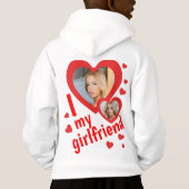 Ich Liebe mein Girlfriend-Foto Hoodie (Rückseite)