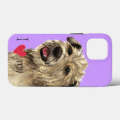 Ich Liebe mein Glen von Imaal Terrier Case-Mate iPhone Hülle (Rückseite (Horizontal))
