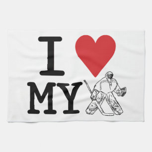 Ich Liebe mein Goalie Hockey Küchentuch