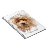 Ich Liebe mein goldenes Doodle Notizblock (Rechte Seite)