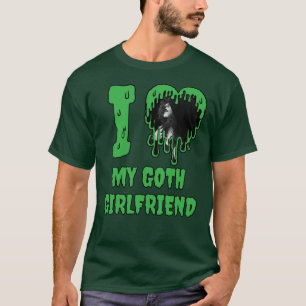 Ich Liebe mein goldenes Girlfriend Green Slime Hea T-Shirt