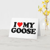 ICH LIEBE MEIN GOOSE KARTE (Gelbe Blume)