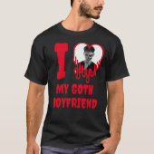 Ich Liebe mein Goth Boyfriend Red Dripping Heart F T-Shirt (Vorderseite)