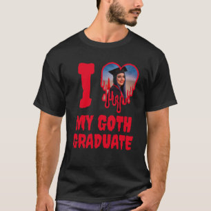 Ich Liebe mein Goth Graduate Blood Red Heart Foto T-Shirt
