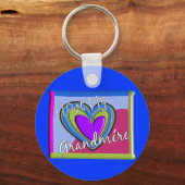 Ich Liebe mein Grandmere (FRANZÖSISCH) Schlüsselanhänger (Vorderseite)