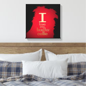 ICH LIEBE MEIN GRENZKOLL LEINWANDDRUCK (Insitu (Schlafzimmer))