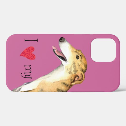 Ich Liebe mein Greyhound Case-Mate iPhone Hülle (Rückseite (Horizontal))