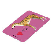 Ich Liebe mein Greyhound Magnet (Linke Seite)