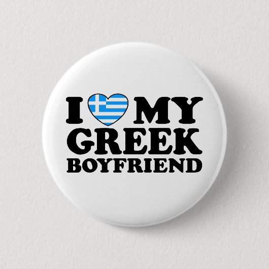 Ich Liebe mein Griechischer Freund Button (Vorderseite)