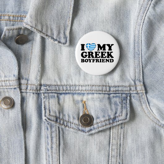 Ich Liebe mein Griechischer Freund Button (Beispiel)