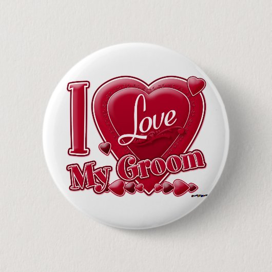 Ich Liebe mein Grobrot - Herz Button (Vorderseite)