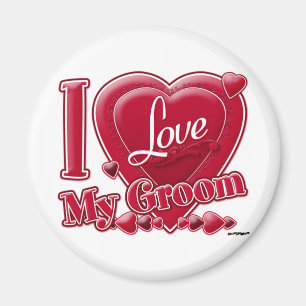 Ich Liebe mein Grobrot - Herz Magnet
