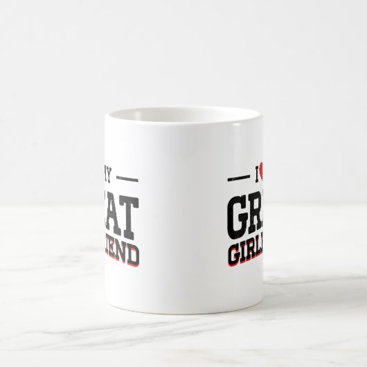 Ich Liebe mein großartiges Schwarz-Girl-Design beu Kaffeetasse (Mittel)