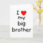 Ich Liebe mein großer Bruder Karte (Gelbe Blume)