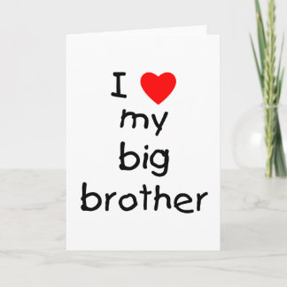 Ich Liebe mein großer Bruder Karte