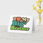 Ich Liebe mein großer Bruder Karte (Gelbe Blume)