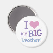 Ich Liebe mein großer Bruder Magnet (Vorderseite/Rückseite)