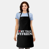 Ich Liebe mein großer Freund Herz Groovy Retro Schürze (Getragen)