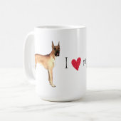 Ich Liebe mein großes Ding Kaffeetasse (Vorderseite Links)