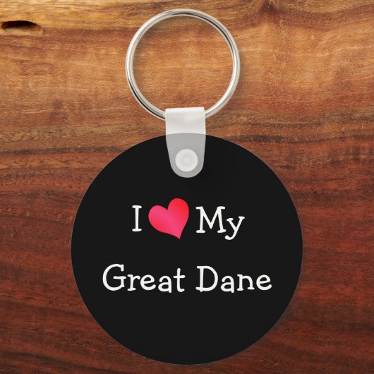 Ich Liebe mein großes Ding Schlüsselanhänger (Vorderseite)