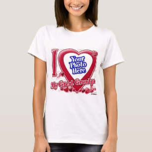 Ich Liebe mein großes Großartiges rotes Herz - Fot T-Shirt