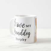 Ich Liebe Mein Großhund Personalisiertes Niedliche Kaffeetasse (Vorderseite Links)