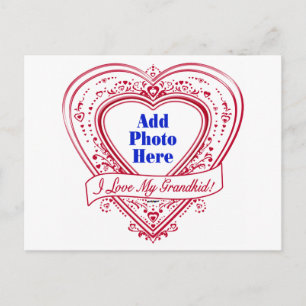 Ich Liebe mein Großkind! Foto Red Hearts Postkarte