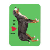 Ich Liebe mein Großschweizer Hund Magnet (Vertikal)