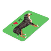 Ich Liebe mein Großschweizer Hund Magnet (Linke Seite)