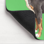 Ich Liebe mein Großschweizer Hund Mousepad (Ecke)