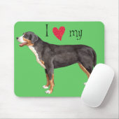 Ich Liebe mein Großschweizer Hund Mousepad (Mit Mouse)