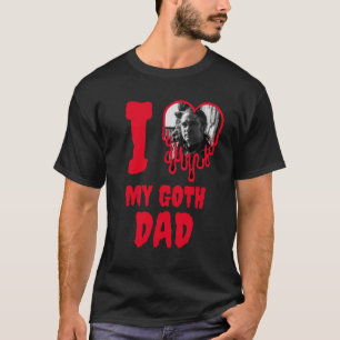 Ich Liebe Mein guter Vater Rotes Herz Foto Vater T T-Shirt