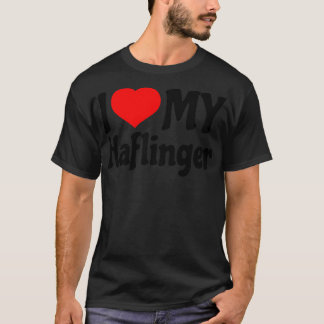 Ich Liebe mein Haflinger Pferd T-Shirt