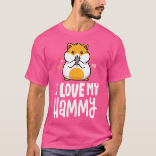 Ich Liebe Mein Hamam Niedlich Hamster Kawaii T-Shirt