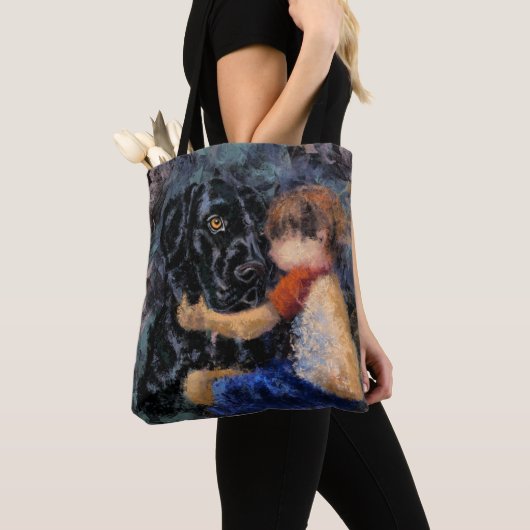 Ich Liebe mein Haustier - Abstrakte Kunst Moderne Tasche (Von Nahem)